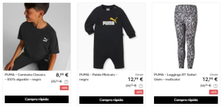 Ropa y calzado PUMA desde solo 6,99€