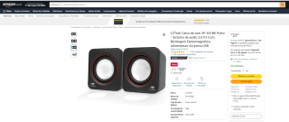 Caixa de Som da C3 Tech 2.0 - R$ 22,90