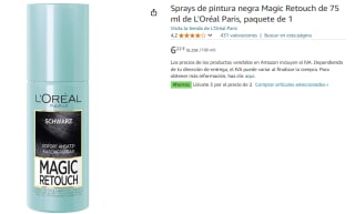 3 Botes de Sprays de pintura negra Magic Retouch de 75 ml de L'Oréal Paris por 12.44€