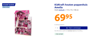 Kidkraft ® Poppenhuis Amelia voor €69,95 in de Action webshop