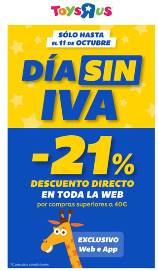 Día sin IVA en TODO en ToysRus