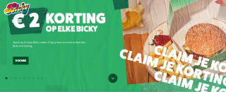 €2 korting op een Bicky naar keuze