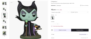 Figura Funko Pop de Disney Villanas Maléfica por 11,40€