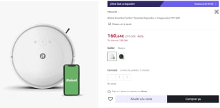 iRobot Roomba Combo Essential Aspirador y Friegasuelos Y011240 por 148,64€