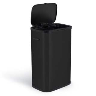 Prullenbak met drukdeksel (zwart/grijs) voor €39,95 bij Action
