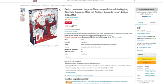 Juego de mesa Lacrimosa Nota 7.7 BBG por 49,10€