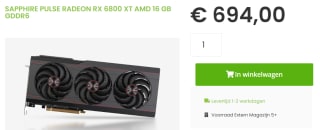 Sapphire Pulse Radeon RX 6800 XT Grafische kaart voor €694,00 bij Sicomputers