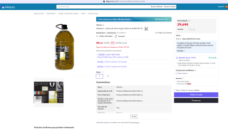 5 Litros Villaolivo Aceite de Oliva Virgen Extra AOVE PET por 29,69€