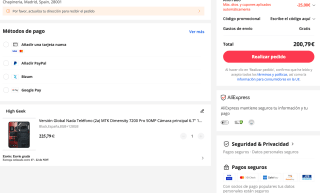 Teléfono Versión Global (2a) MTK Dimensity 7200 Pro 50MP 6.7" 120Hz AMOLED 45W Carga 5000mAh por 200,79€