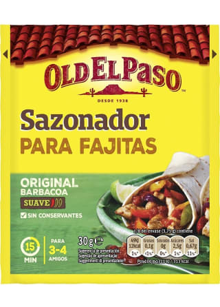 Old El Paso Sazonador de Fajitas por 1,05€.
