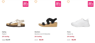 Tot 20% korting op alles bij Schuurman Schoenen