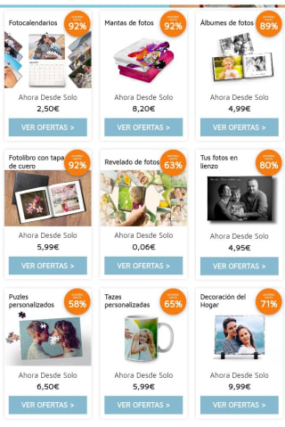 Hasta -80% de Descuento en Printerpix.