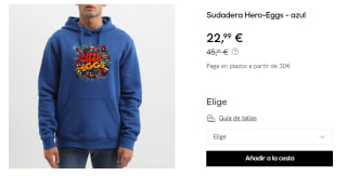Sudadera de Hombre Kukuxumusu Hero-Eggs por 22.99€