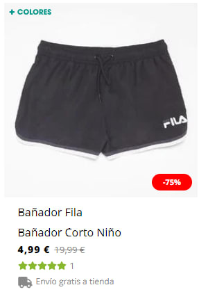 Bañadores FILA niños por 4,99€