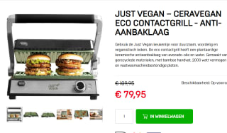 Just Vegan – Ceravegan Eco Contactgrill voor €79,95 bij Dagknaller