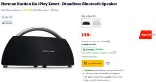Harman Kardon Go+Play bluetooth speaker voor €149 bij Bol