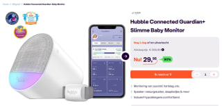 Hubble Connected Guardian+ bewegings- & hartslagmonitor voor baby's voor €29,95 bij Ibood