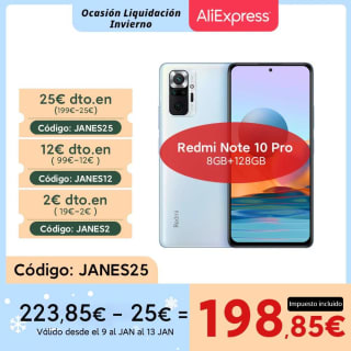 Xiaomi Redmi Note 10 Pro 8GB 128GB a solo 198,85€