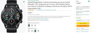 Montre connectée Honor MagicWatch 2 à 114,90€
