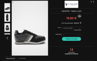 Liquidación hasta 80% descuento calzado U.S. Polo desde 19,50€