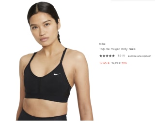 Top de mujer Indy Nike por 17.45€