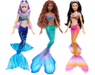 Mattel Disney La Sirenita Pack 3 hermanas Muñecas sirenas con pelo largo por solo 23,99€