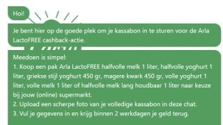 Probeer Arla lactofree melk of yoghurt voor €1 na cashback