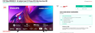 TV 50" Philips 50PUS8558/12 - 4K, Ambilight, Google TV, P5 Engine por 399€