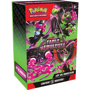 Jeu Pokémon EV06.5 - Fable Nébuleuse - Lot de 6 Boosters à 24,43€