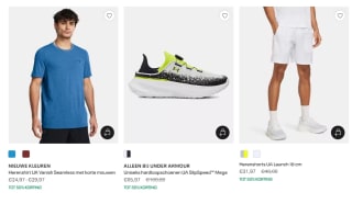 50% Korting tijdens de Mid Season Sale bij Under Armour