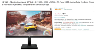 Monitor HP X27 27" LED IPS FullHD 165Hz FreeSync Premium por 174.98€