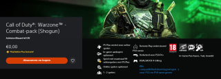 Call of Duty: Warzone Combat-pack (Shogun) voor PS Plus leden