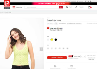 Polera Icono para mujer por $3.000