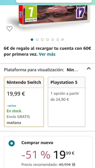 Greak. Memories of Azur Nintendo Switch por 19,99€.