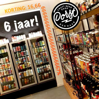 16,66% Korting op Craft Bier bij Dorst Craft Beer Shop