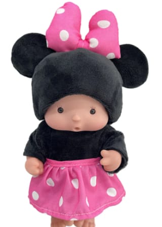 Muñeca Disfracitos Minnie Rosado y Negro por $5.990
