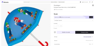 Recopilación de paraguas infantiles por 6,50€ dos unidades