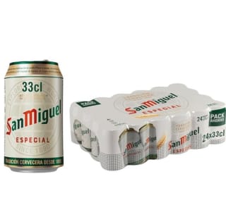 Pack 24 latas San Miguel Especial Lager por 9,54€