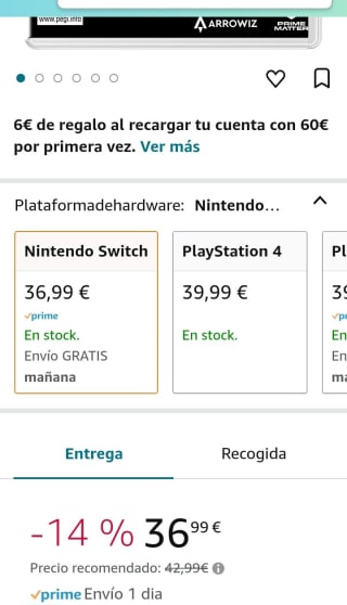 Mato Anomalies Nintendo Switch por 36,99€.