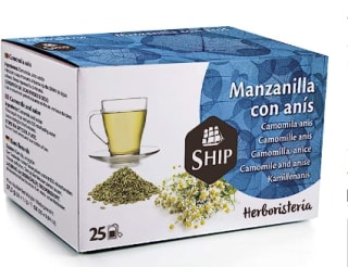 Té de Manzanilla y Anís en Caja de 25 Unidades marca Ship por 0,90€