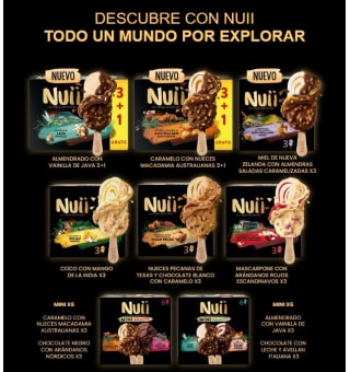 1€ de descuento para Helado Nuii de Nestlé