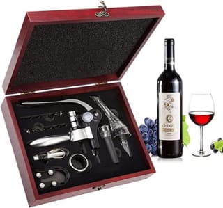 Abridor de botellas en caja de regalo madera a solo 29,99€