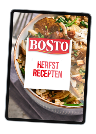 Gratis e-book met recepten bij inschrijven op de Bosto nieuwsbrief