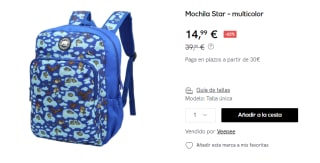 Mochila Kukuxumusu Star por 14.99€