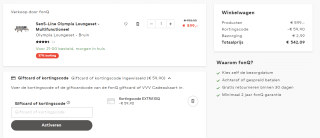 10% extra korting op alle producten die geleverd worden door fonQ