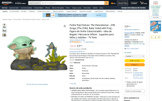 Funko Pop! Deluxe The Mandalorian Din Grogu con rana por 23,30€