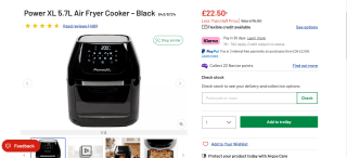 Ninja Foodi Health Grill & Air Fryer available for £100.05