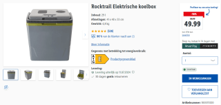 Rocktrail Elektrische Koelbox voor €49,99 bij de Lidl Shop