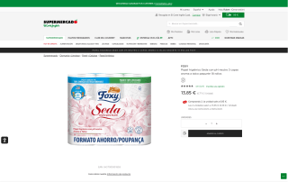 Foxy Papel Higiénico Seda 36 Rollos por 13,85€