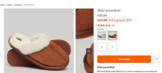 SuperDry Dames Mule Pantoffels voor maar €25 bij Superdry